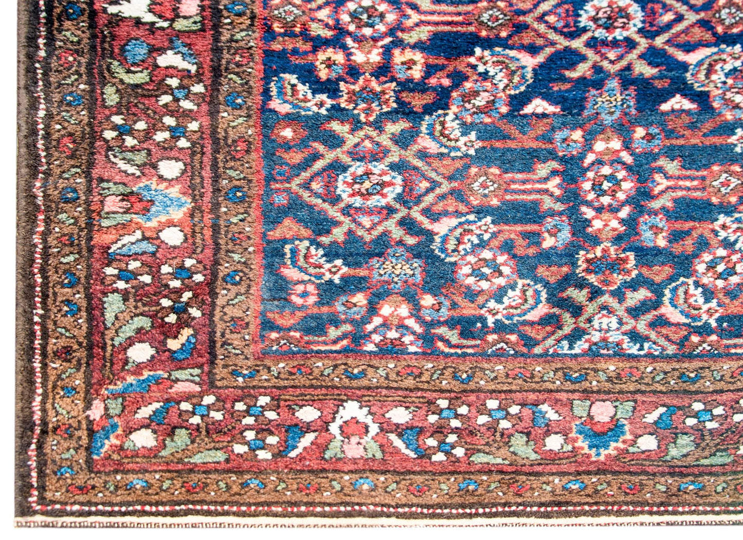 Wonderful Early 20th Century Herati Hamadan Rug For Sale