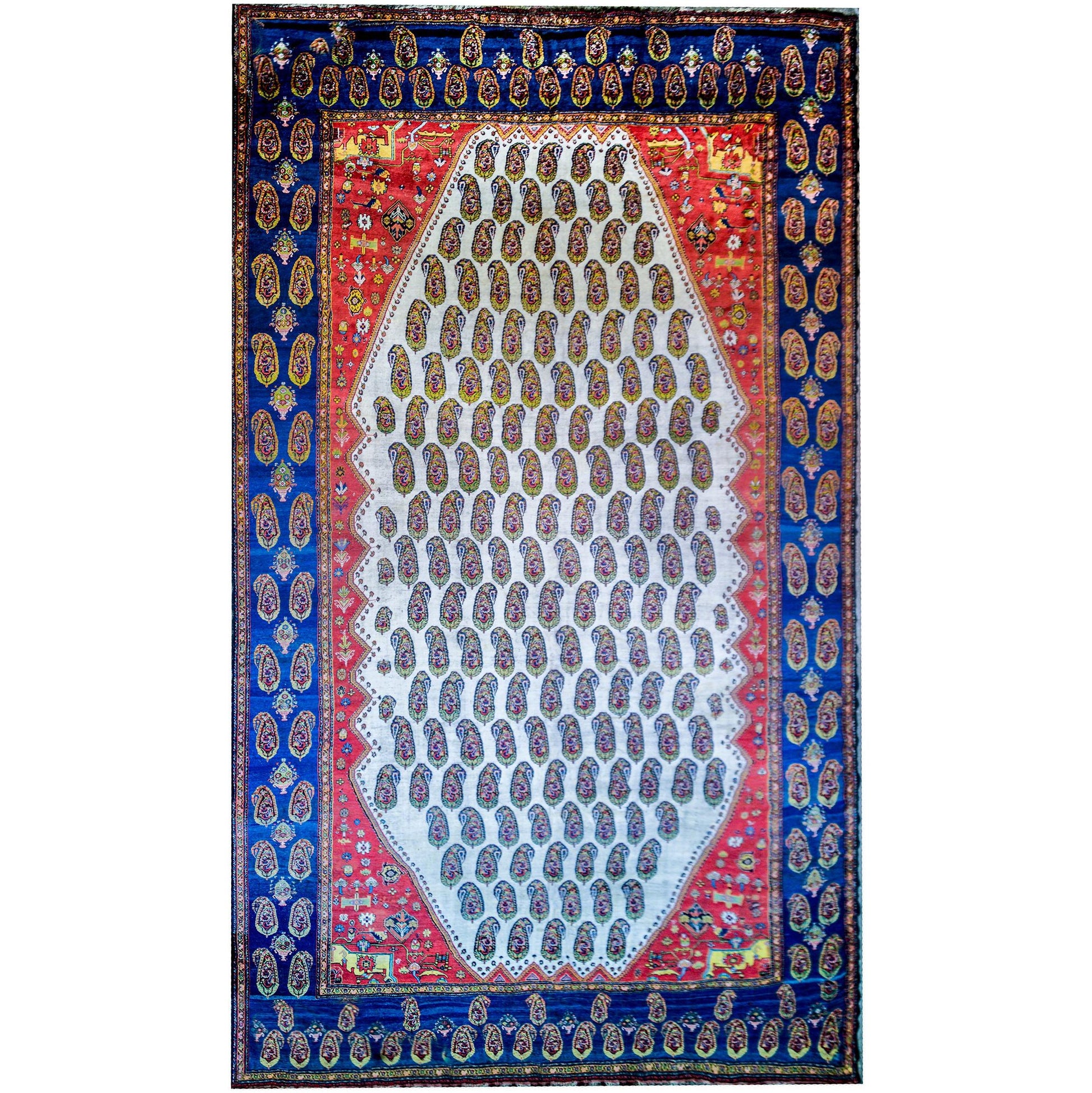 Early 20th Century Khamseh Rug For Sale