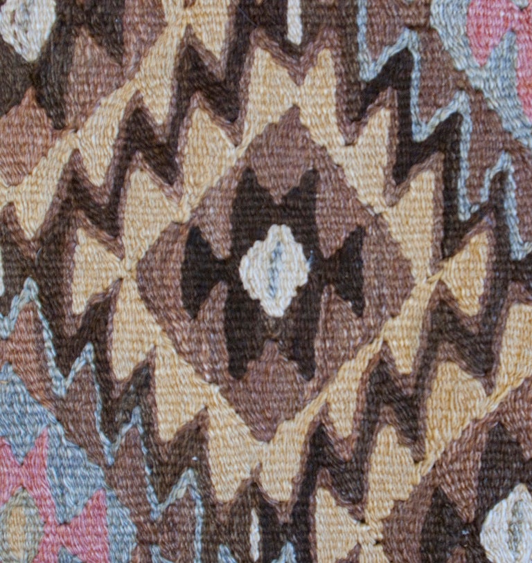 Persian Qazvin Kilim Carpet Runner For Sale