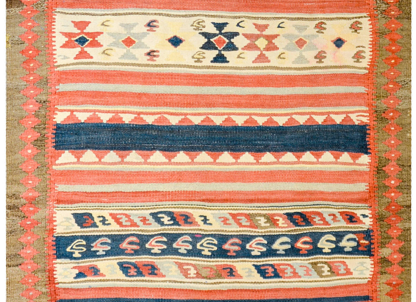 Beautiful Early 20th Century Zarand Kilim Runner For Sale