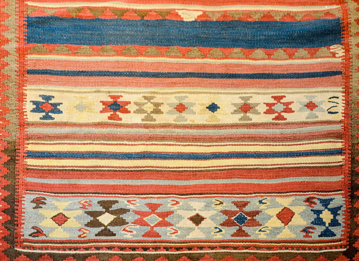 Beautiful Early 20th Century Zarand Kilim Runner For Sale
