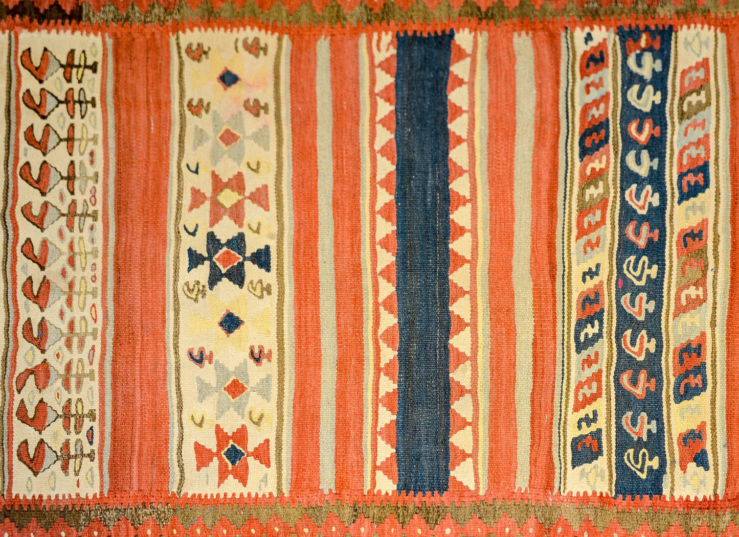 Beautiful Early 20th Century Zarand Kilim Runner For Sale