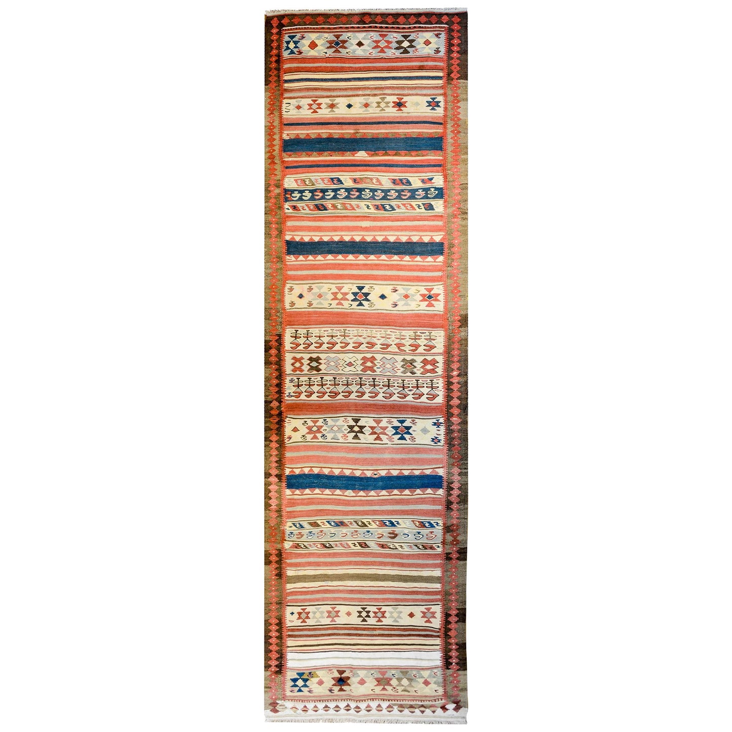 Beautiful Early 20th Century Zarand Kilim Runner For Sale