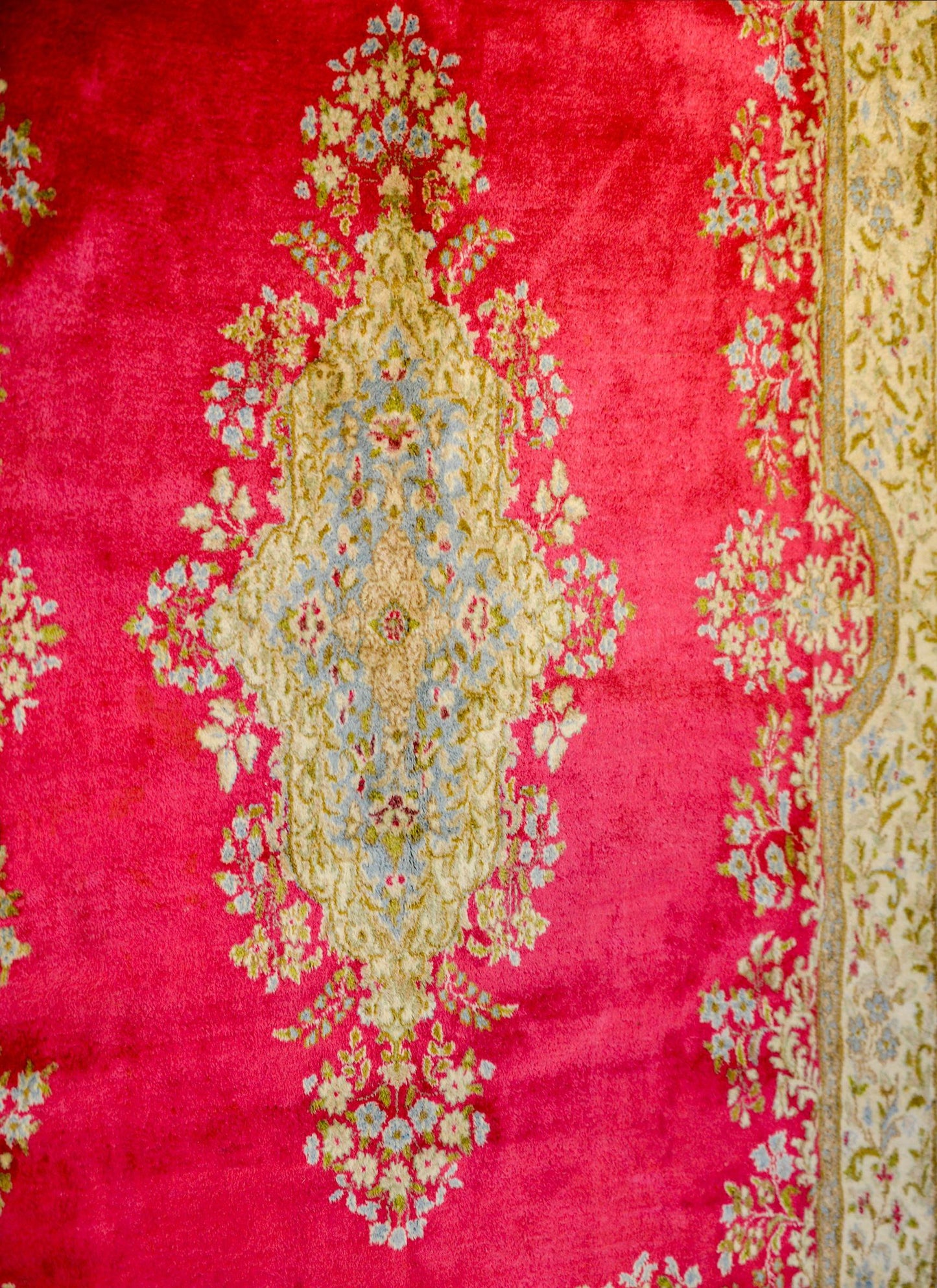 Circa 1950 Kirman Rug For Sale