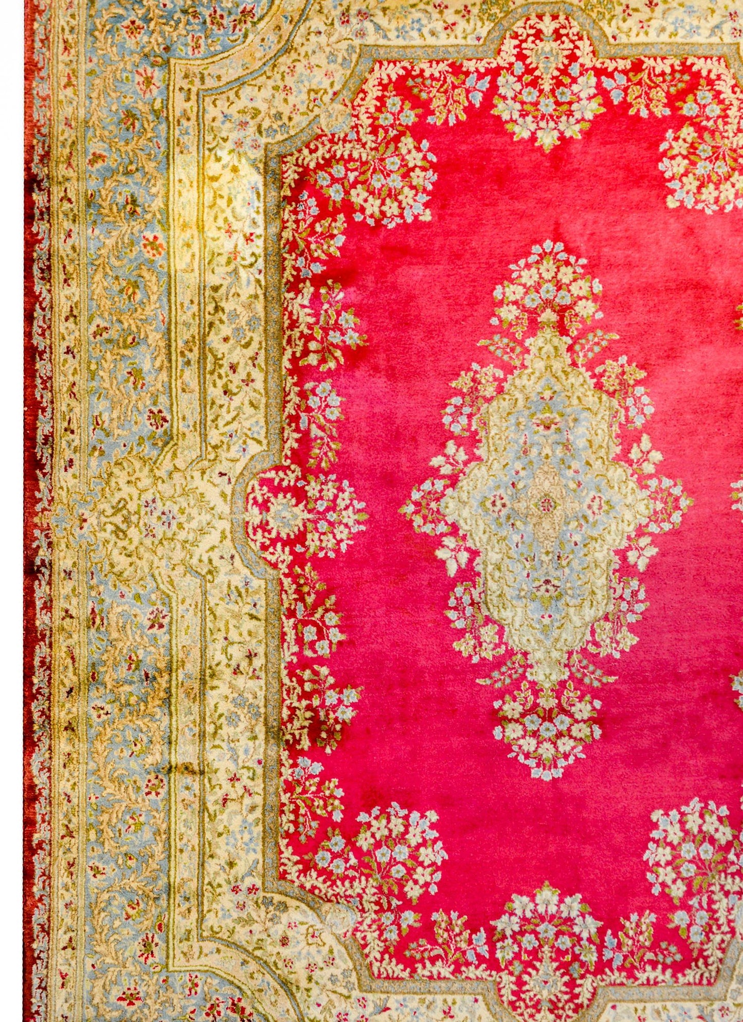 Circa 1950 Kirman Rug For Sale