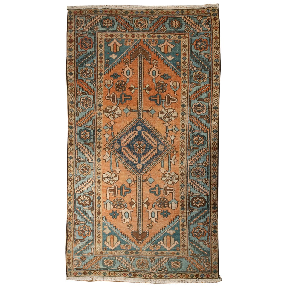 19th Century Heriz Rug For Sale