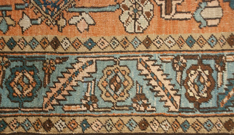 19th Century Heriz Rug For Sale