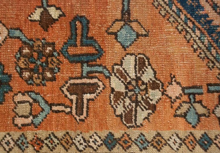 19th Century Heriz Rug For Sale