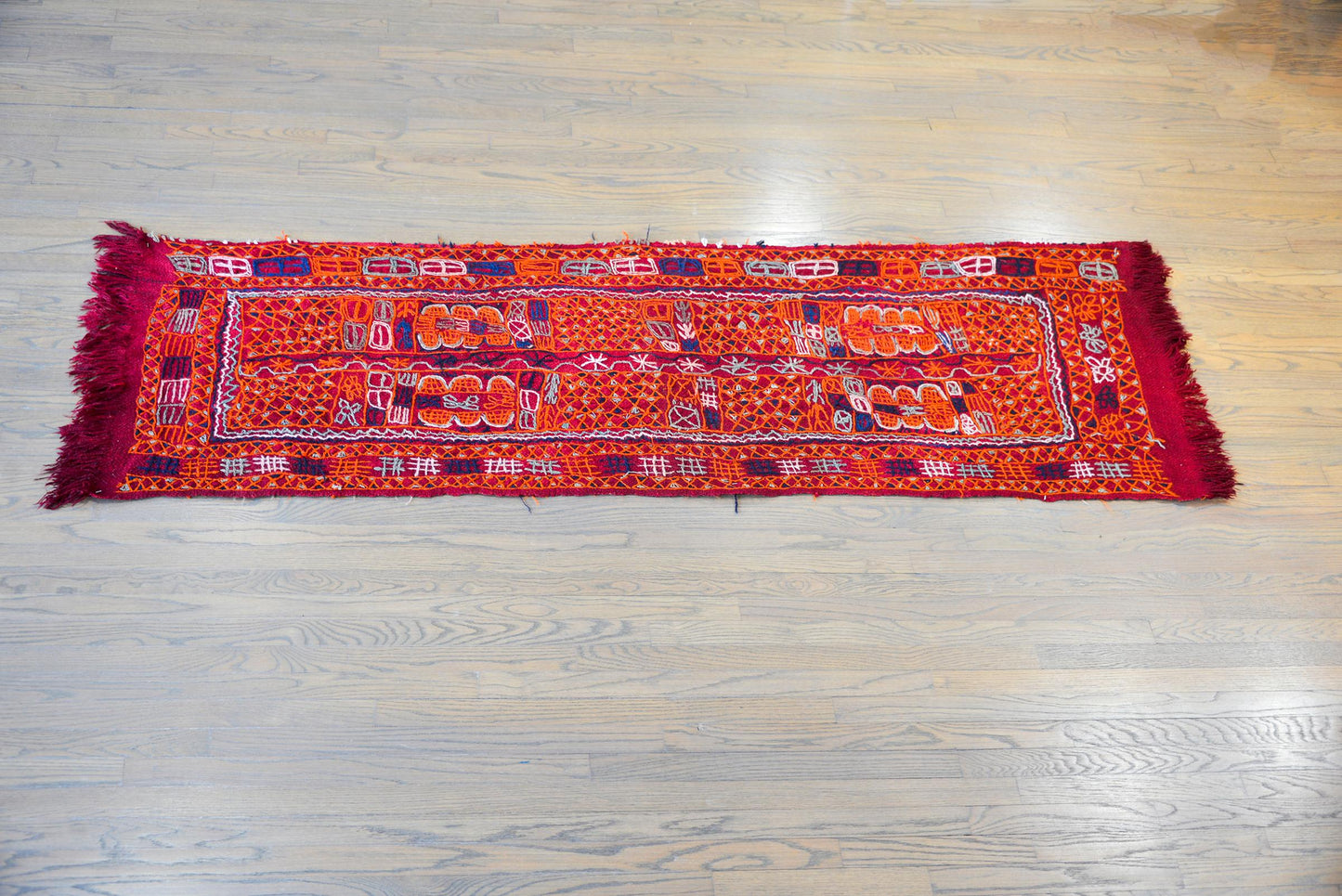 Vintage Iragi Embroidered Panel For Sale