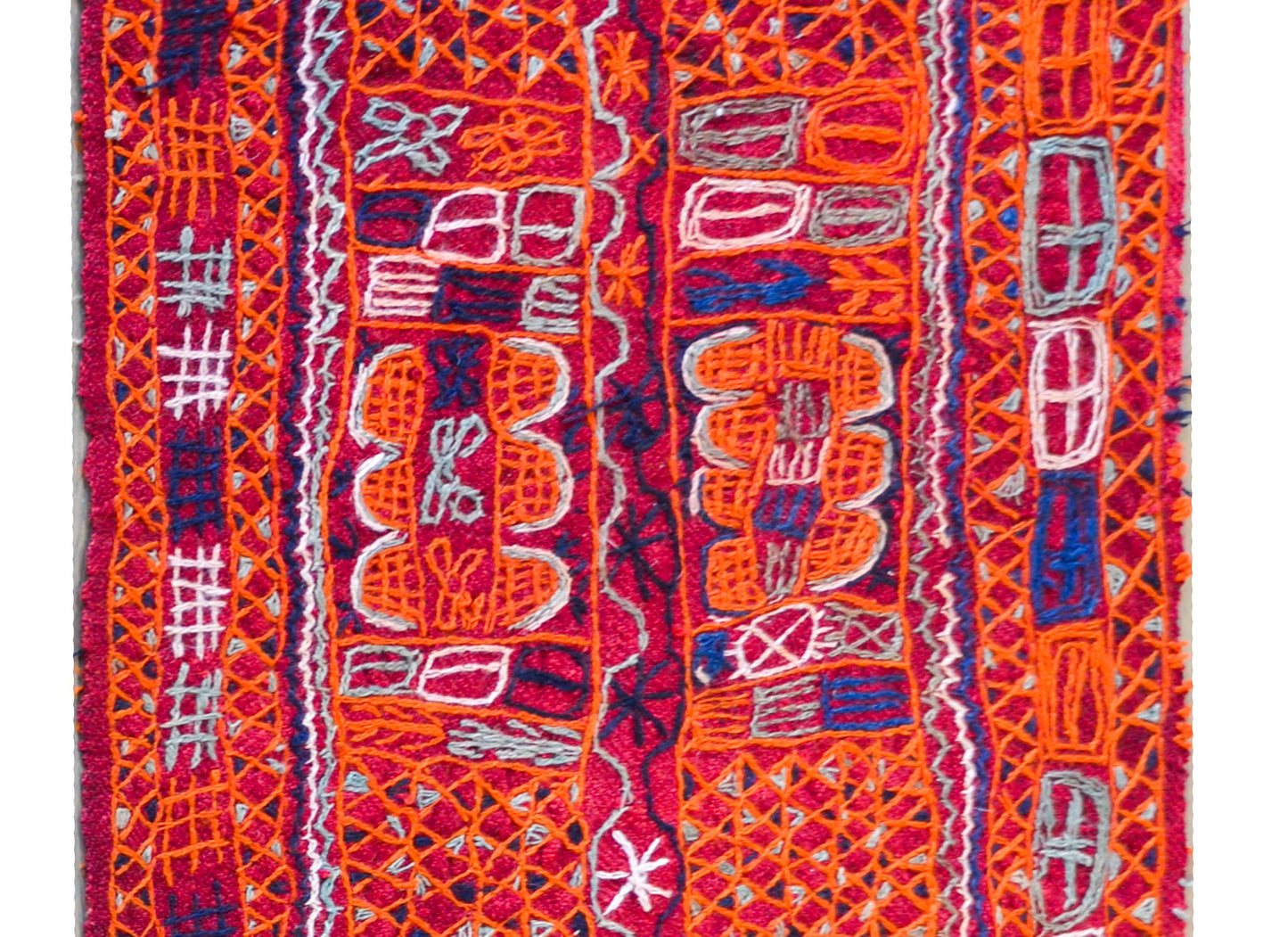 Vintage Iragi Embroidered Panel For Sale