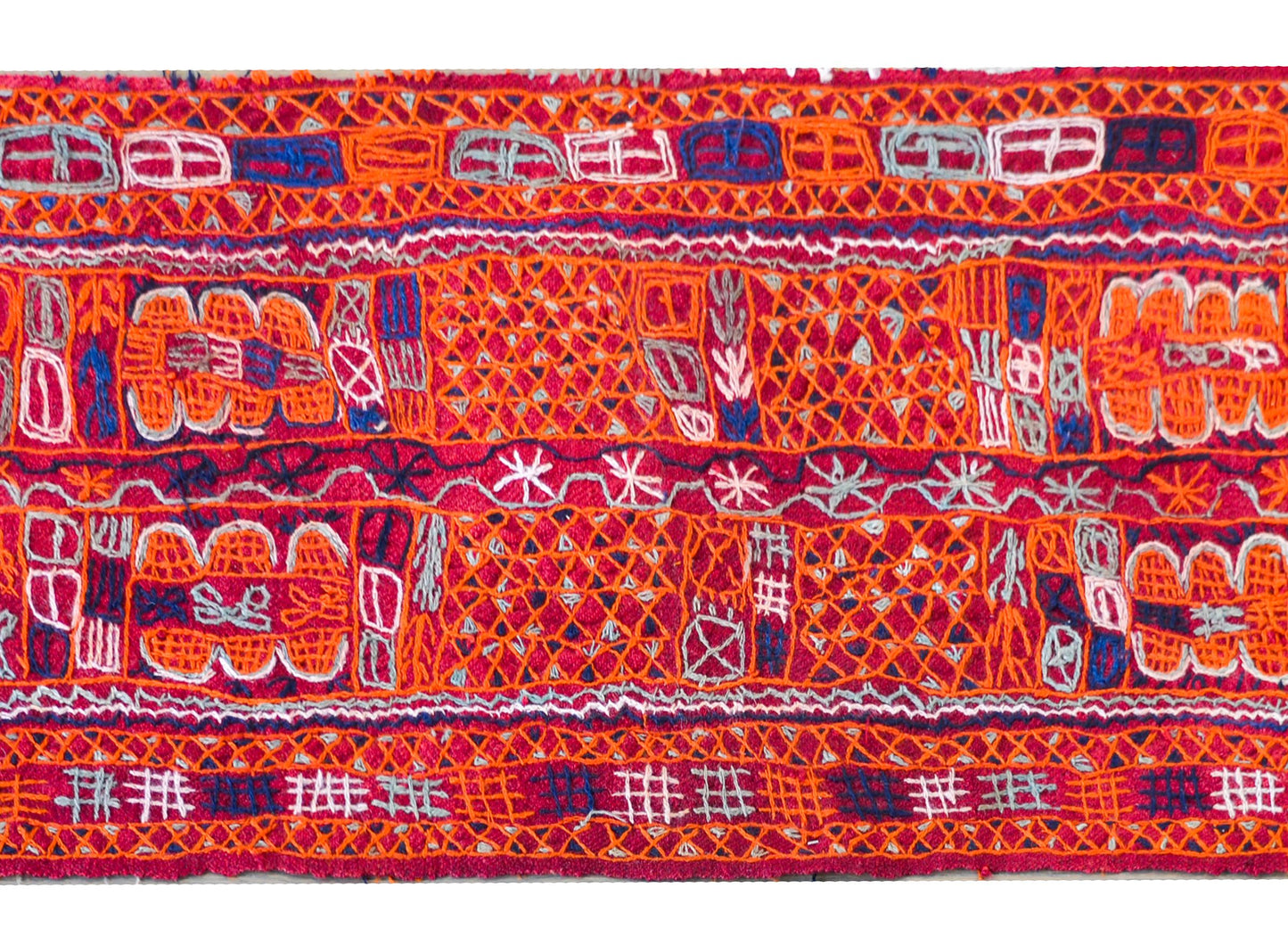 Vintage Iragi Embroidered Panel For Sale