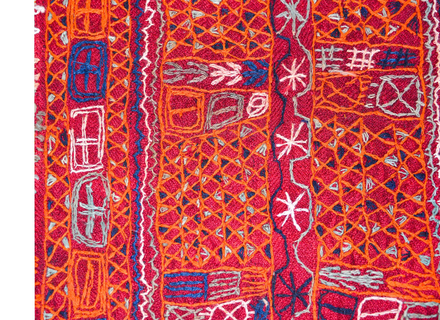 Vintage Iragi Embroidered Panel For Sale