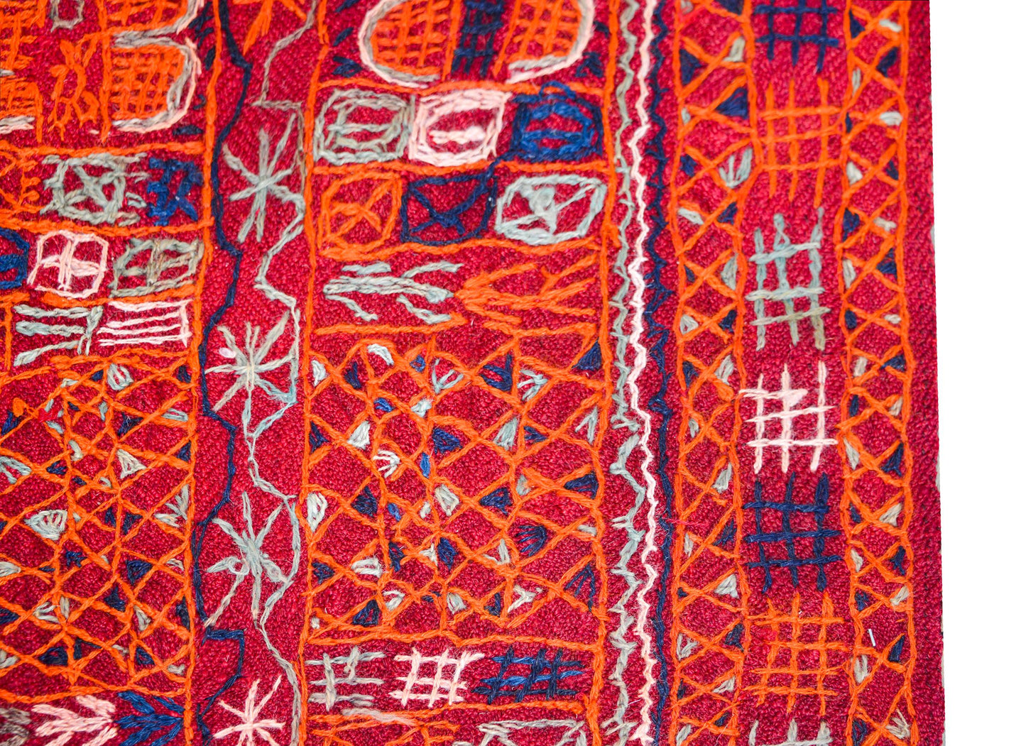 Vintage Iragi Embroidered Panel For Sale
