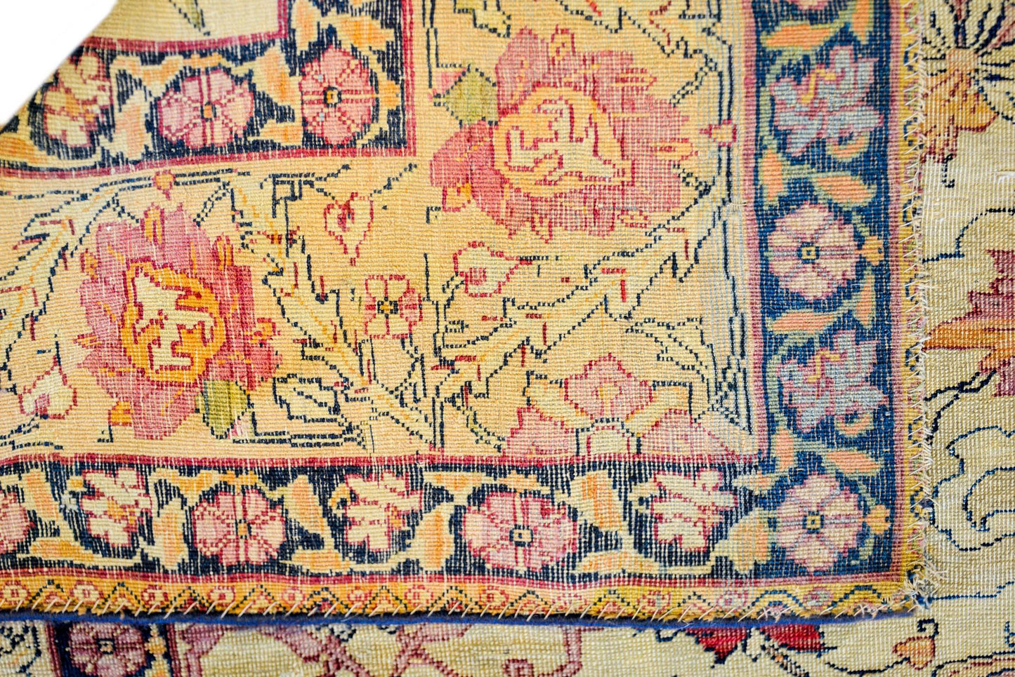 Exceptional Late 19th Century Lavar Kirman Rug For Sale