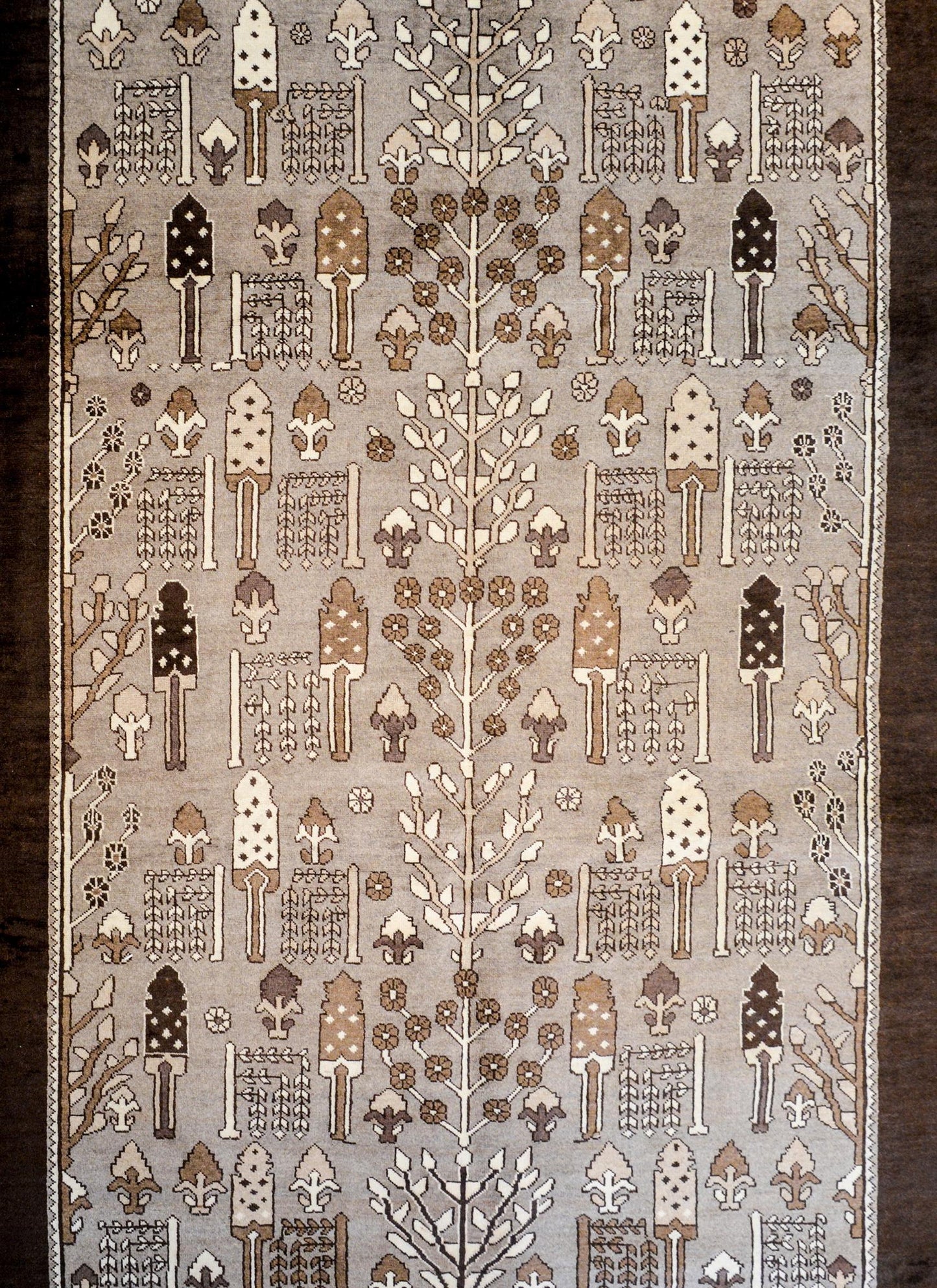 Vintage Bakhtiari Garden Rug For Sale