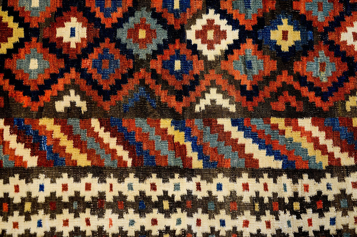 Wonderful Early 20th Century Shahsavan Kilim Runner For Sale