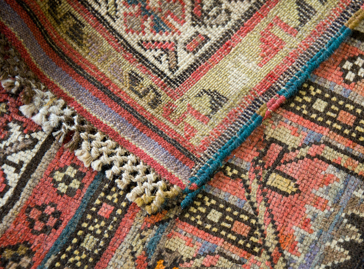 Early 20th Century Azerbaijani Kuba Rug For Sale