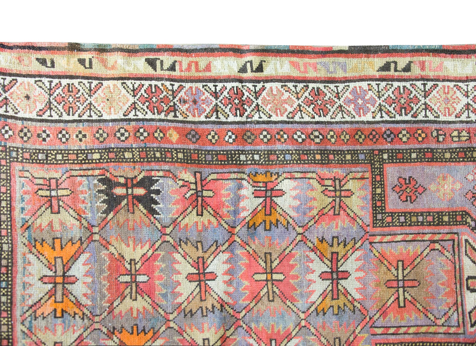 Early 20th Century Azerbaijani Kuba Rug For Sale