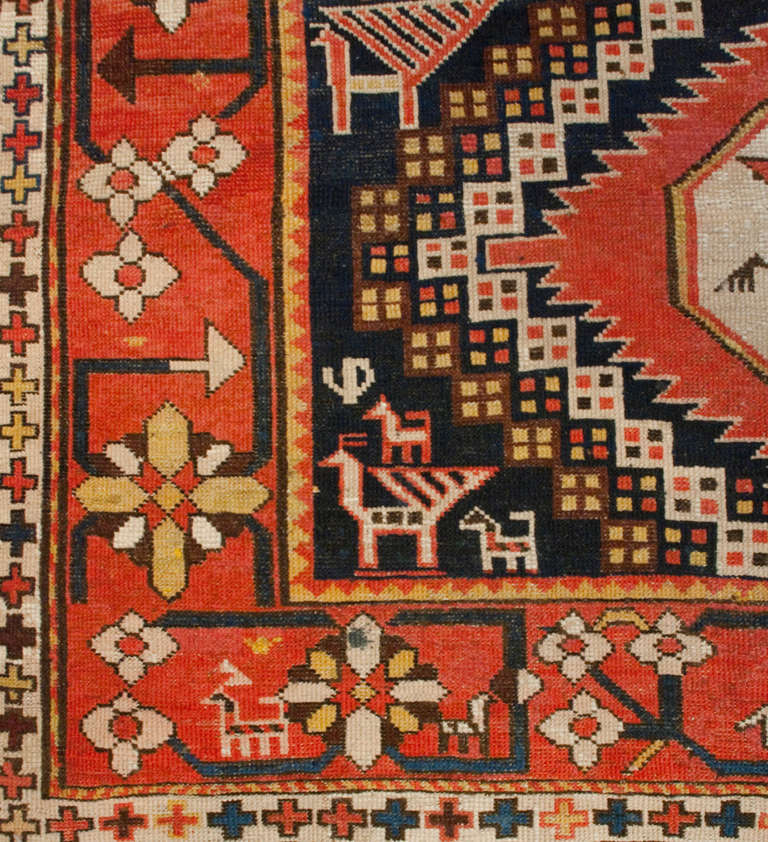 Early 20th Century Karabaugh Rug For Sale
