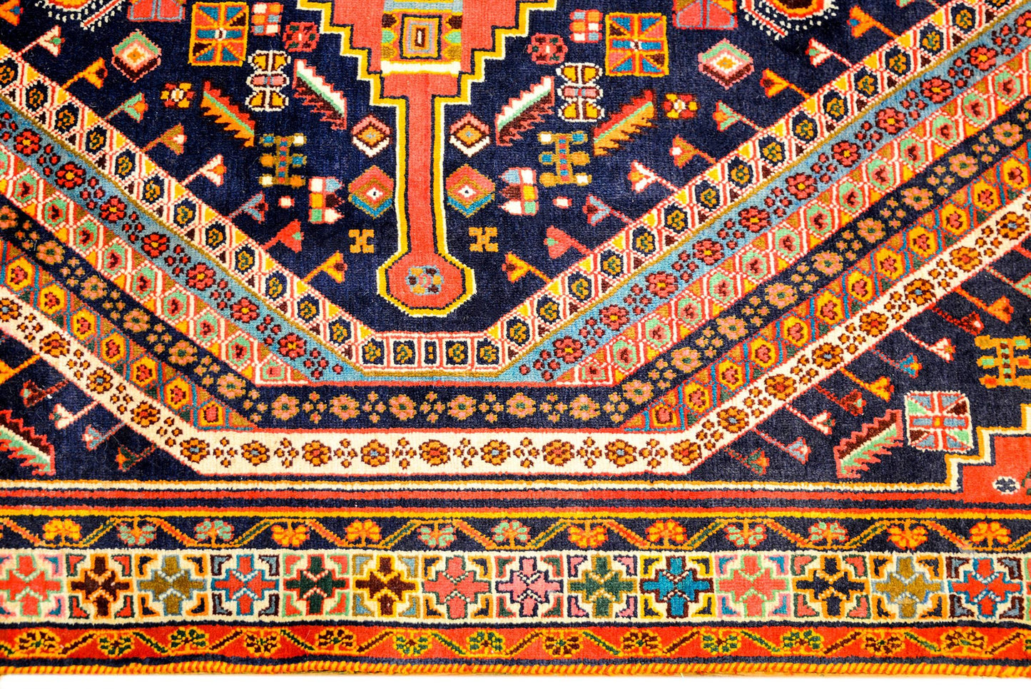 Brilliant Mid-20th Century Shiraz Rug For Sale