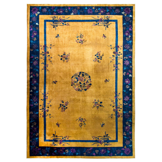 Early 20th Century Chinese Art Deco Rug For Sale