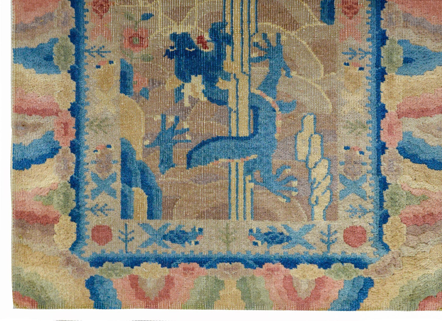 Unusual Chinese Art Deco Rug For Sale