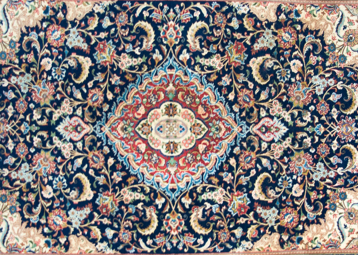 Vintage Persian Kashan Rug For Sale