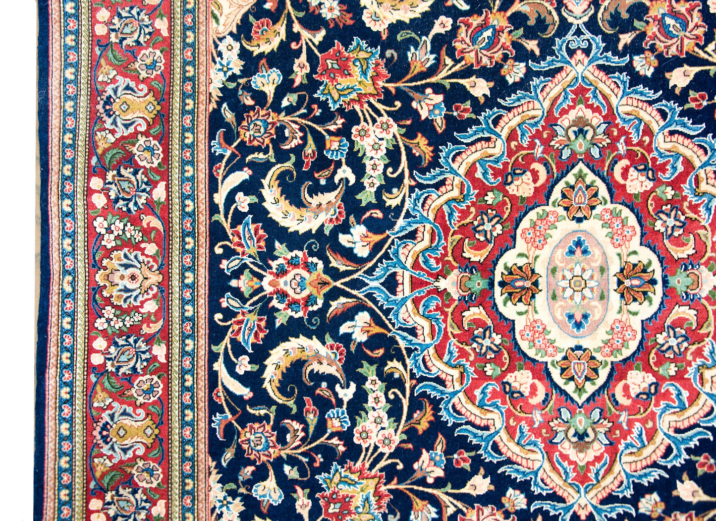 Vintage Persian Kashan Rug For Sale