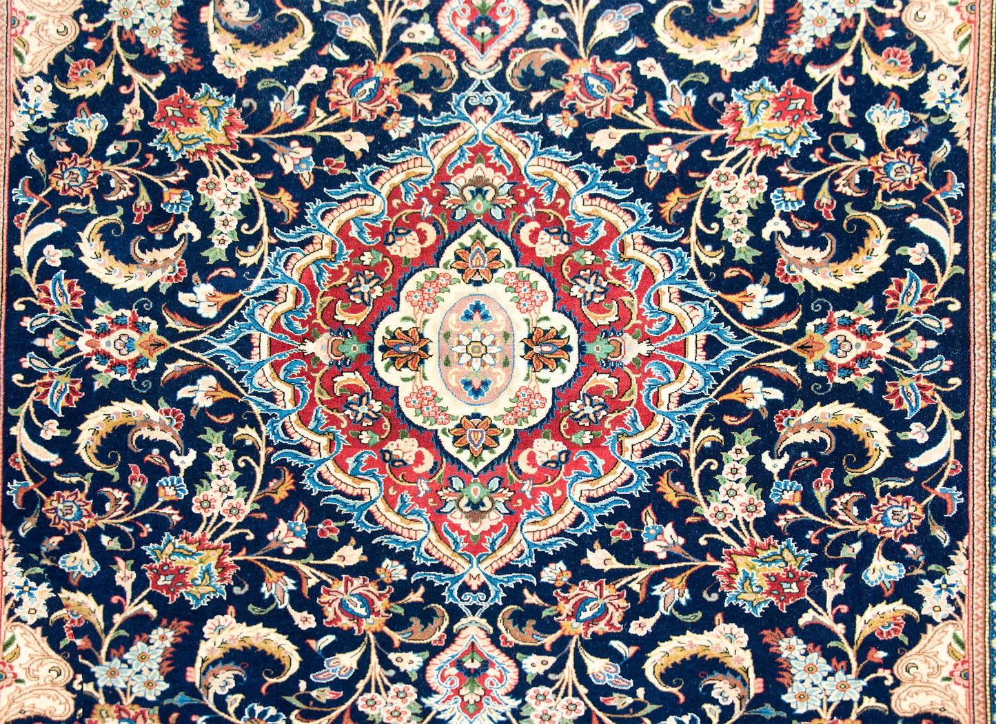 Vintage Persian Kashan Rug For Sale