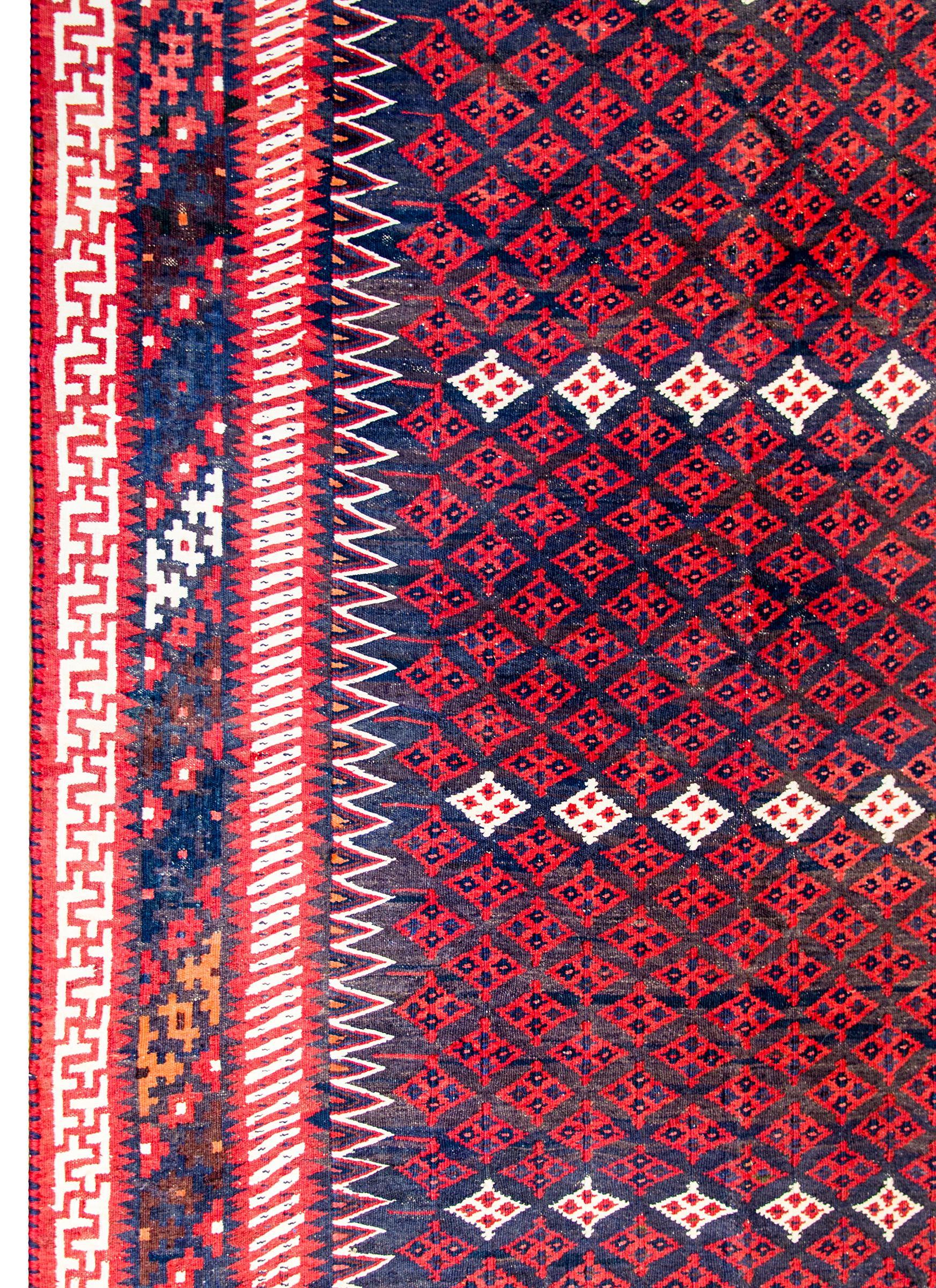 Early 20th Century Khorasan Sumak Rug For Sale