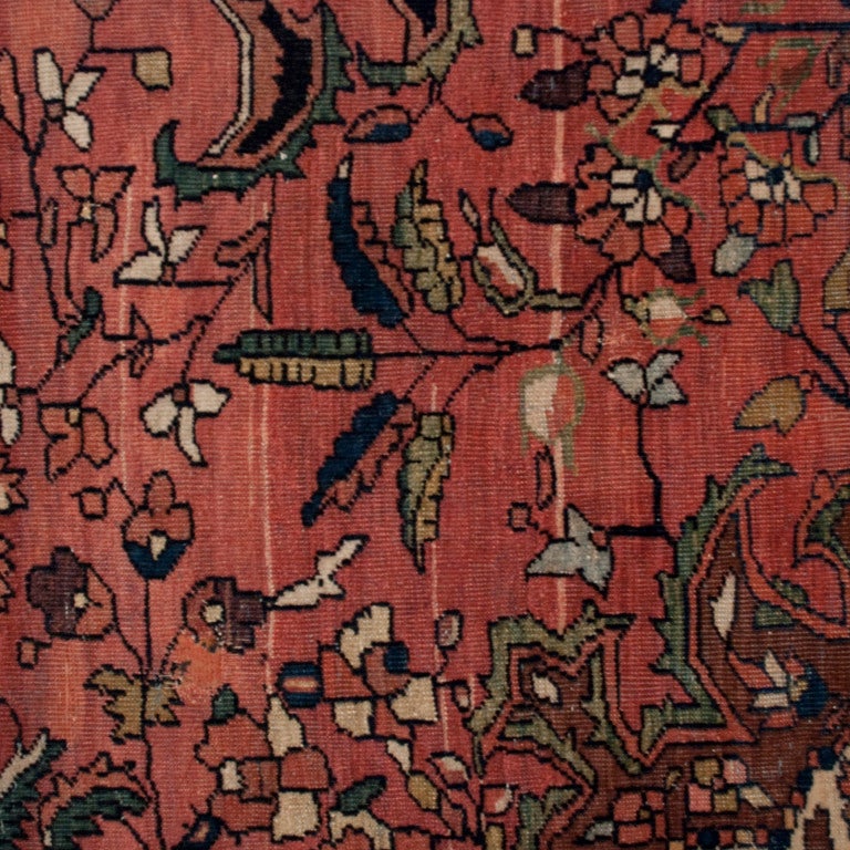 19th Century Saruk Farahan Carpet For Sale