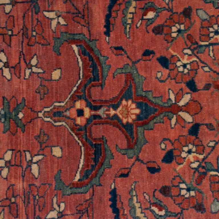 19th Century Saruk Farahan Carpet For Sale