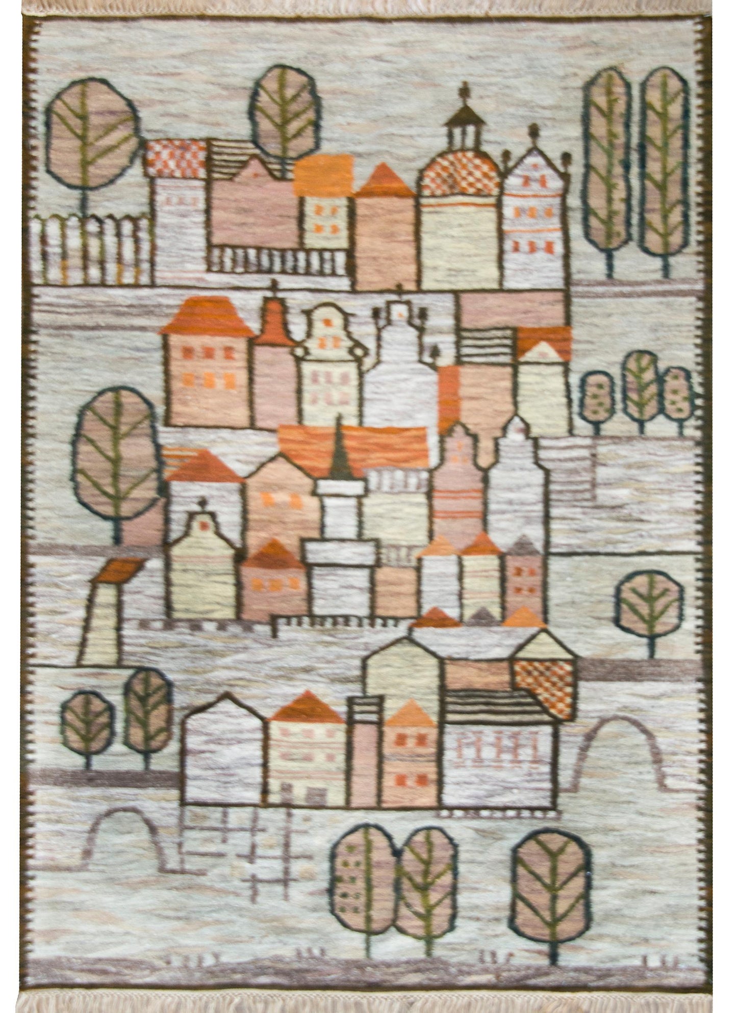 Mid-20th Century Polish Cepelia Rug For Sale