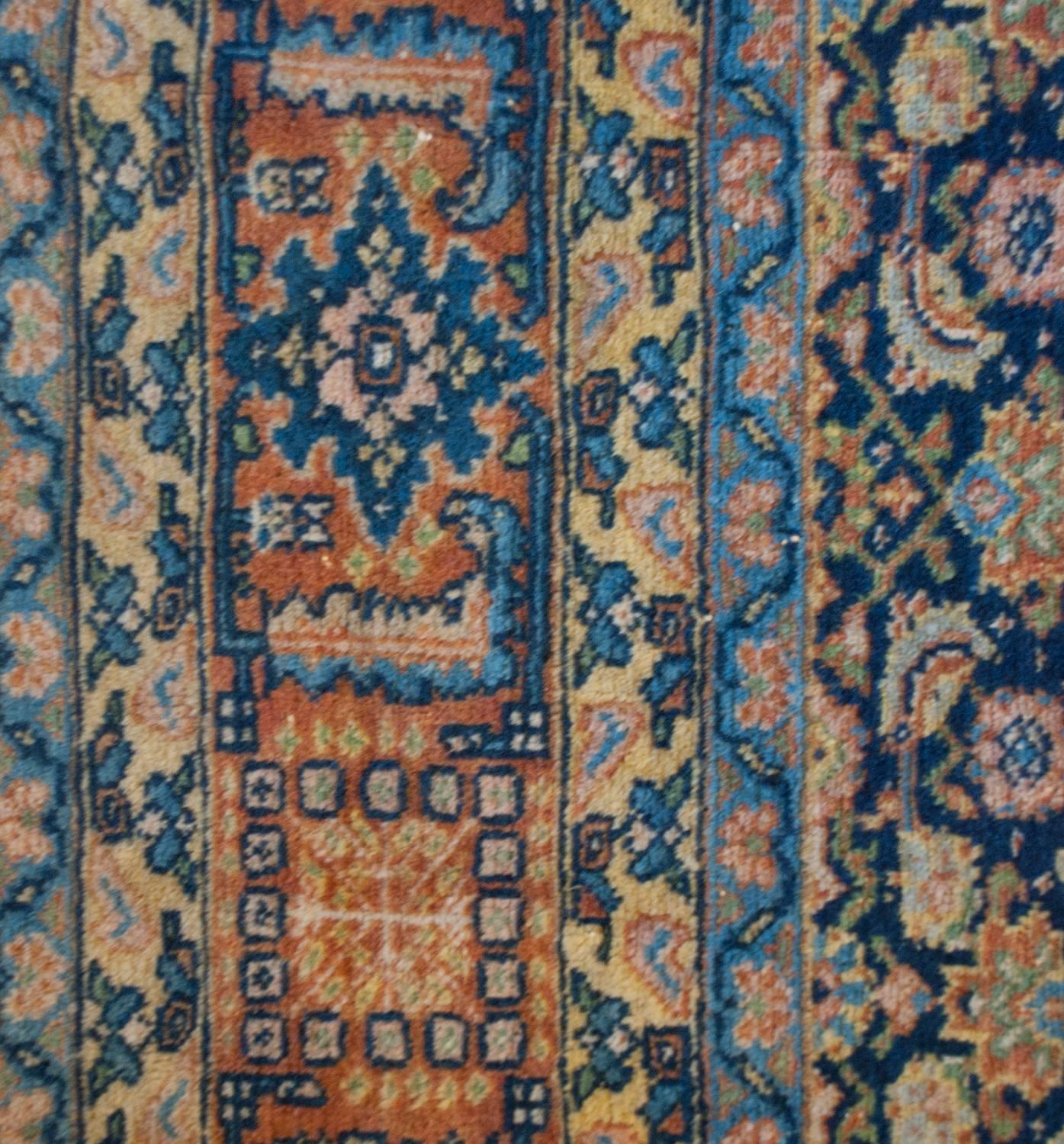 Remarkable 19th Century Malayer Rug For Sale