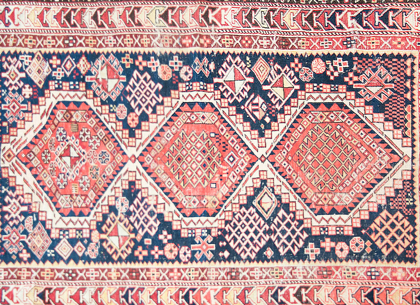 Early 20th Century Persian Shriven Rug For Sale