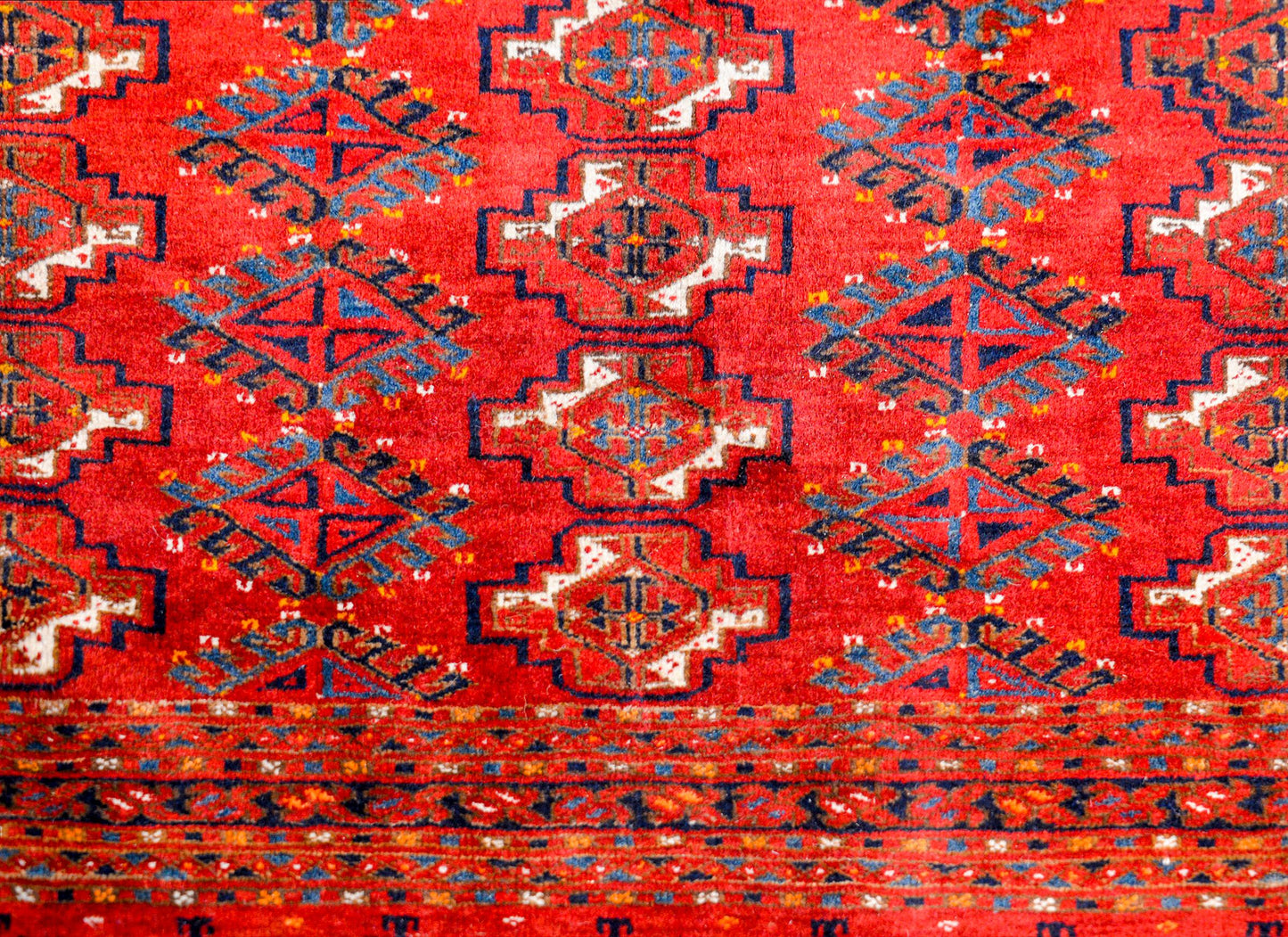 Early 20th Century Turkoman Bag Face Rug For Sale