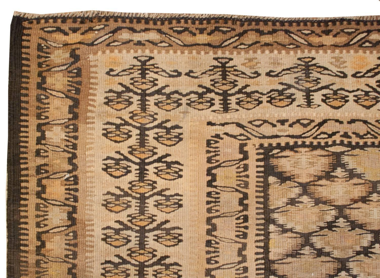 Beautiful Early 20th Century Qazvin Kilim For Sale