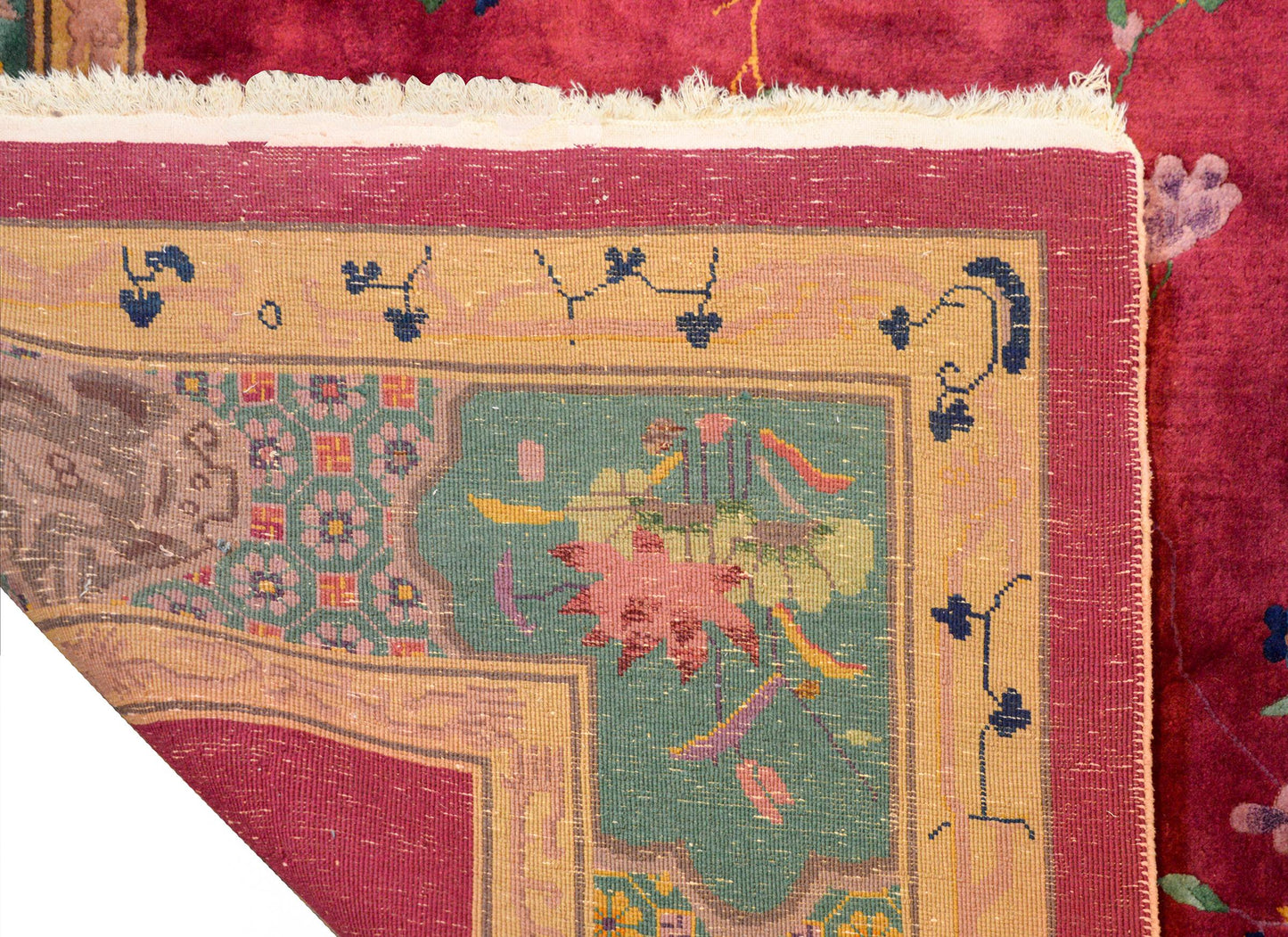 Whimsical Chinese Art Deco Rug For Sale