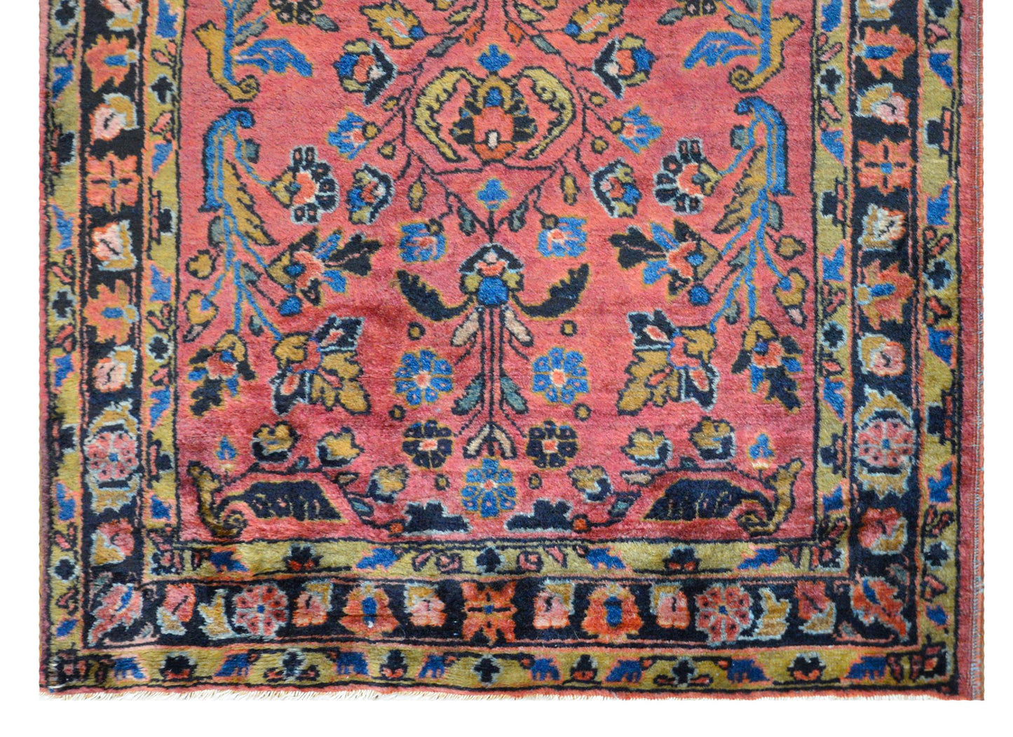 Early 20th Century Petite Sarouk Rug For Sale