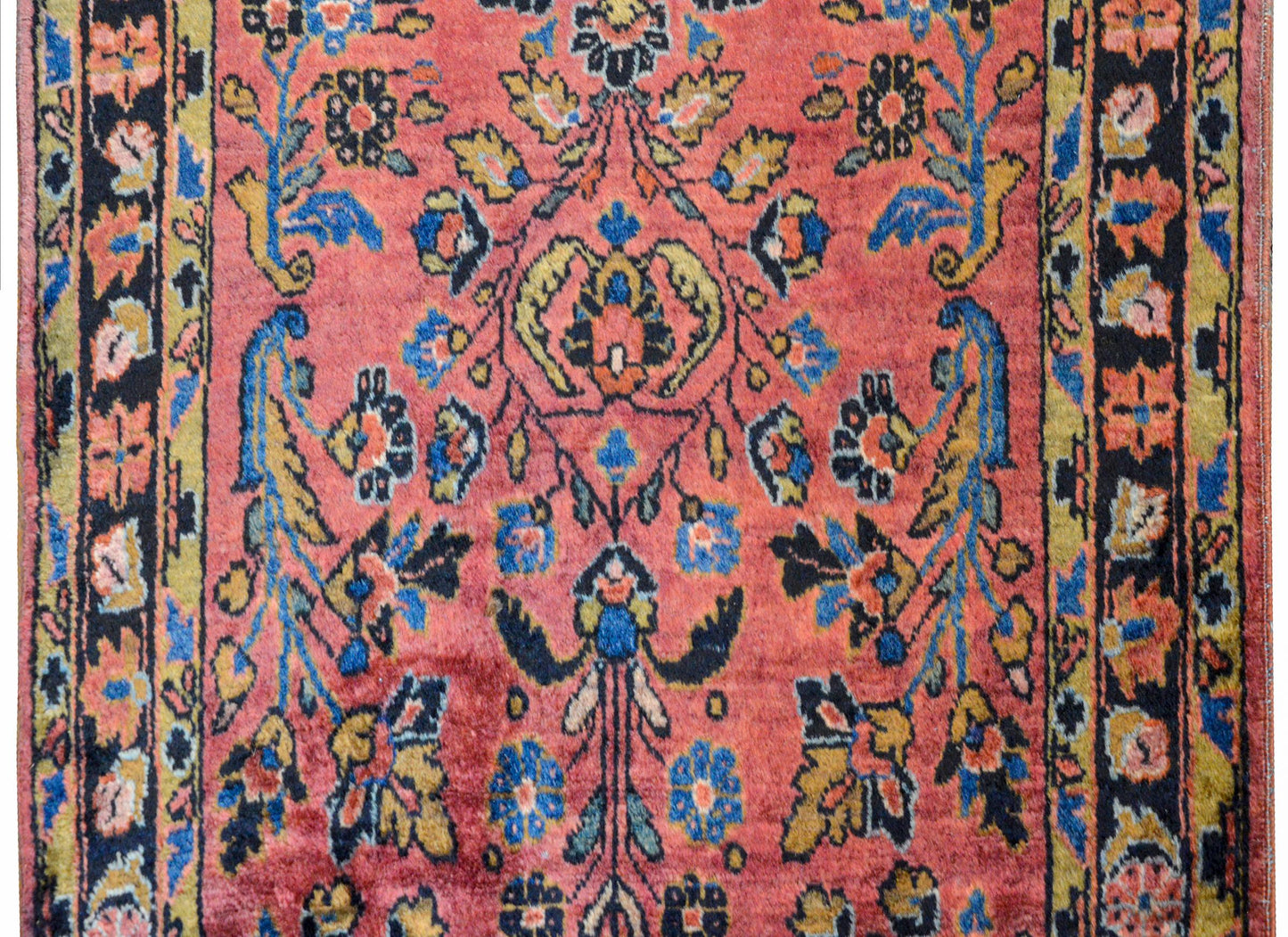 Early 20th Century Petite Sarouk Rug For Sale