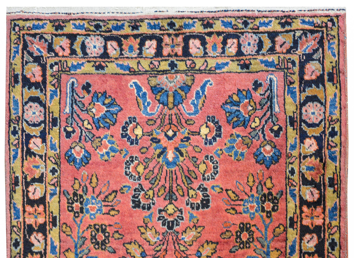 Early 20th Century Petite Sarouk Rug For Sale