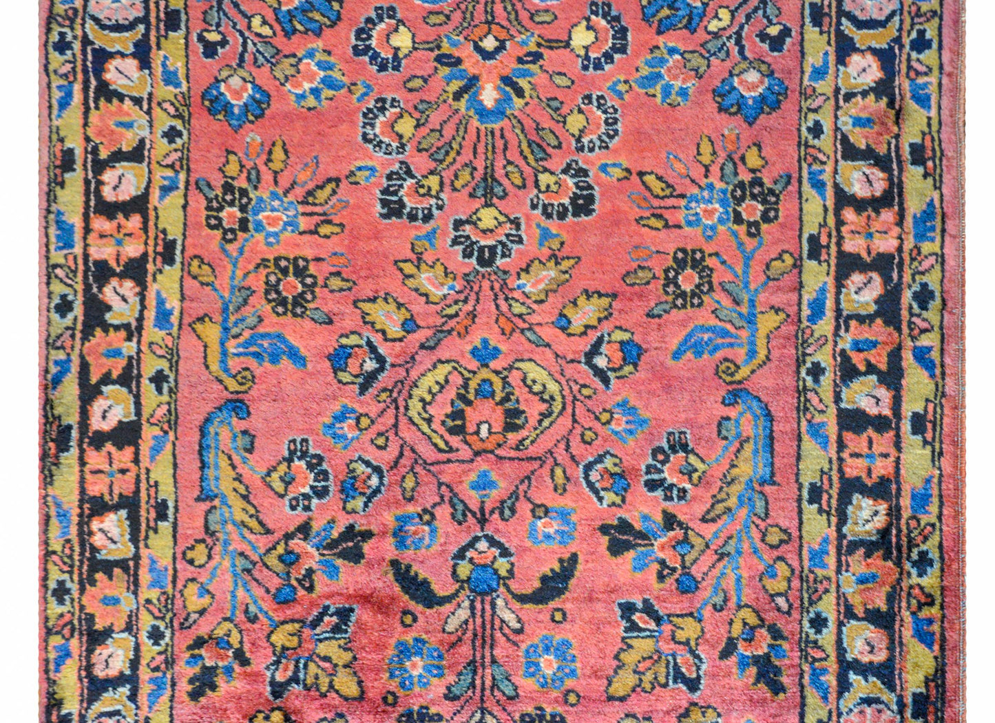 Early 20th Century Petite Sarouk Rug For Sale