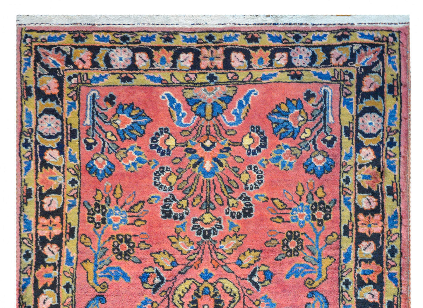 Early 20th Century Petite Sarouk Rug For Sale