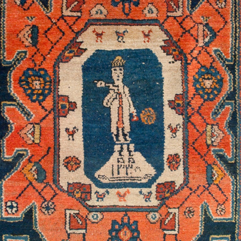 19th Century Persian Zanjan Carpet Runner For Sale