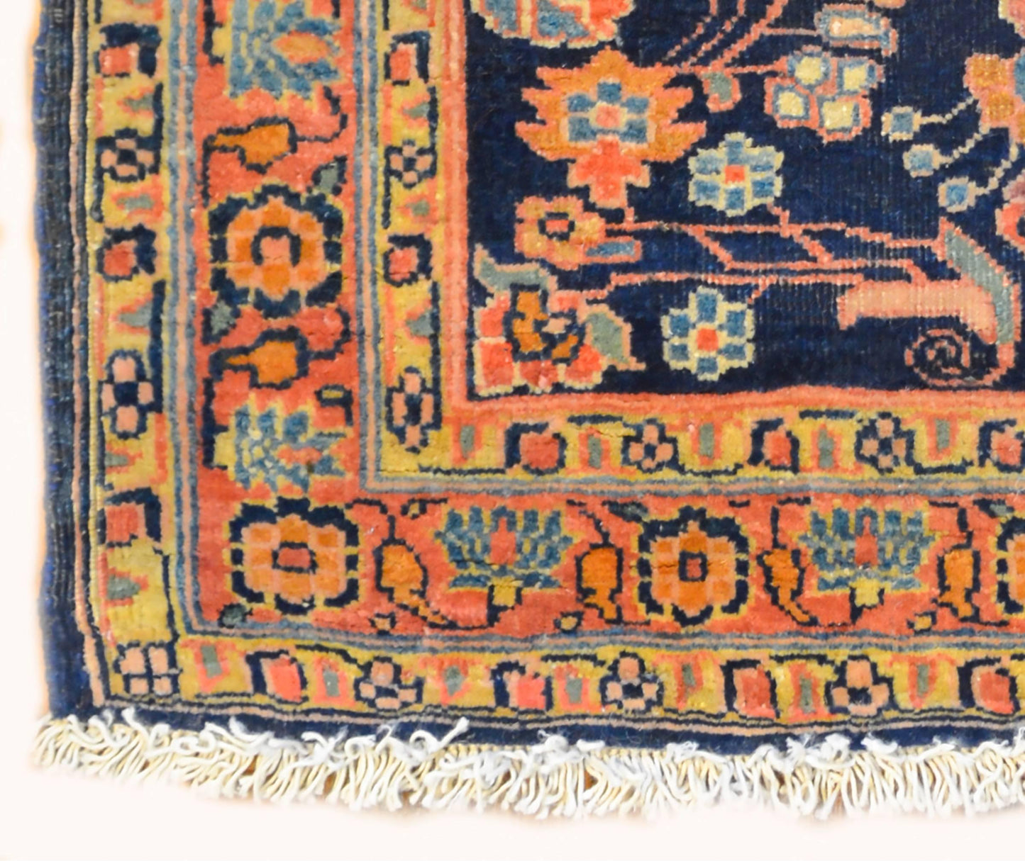 Petite Early 20th Century Sarouk Mohajeran Rug For Sale