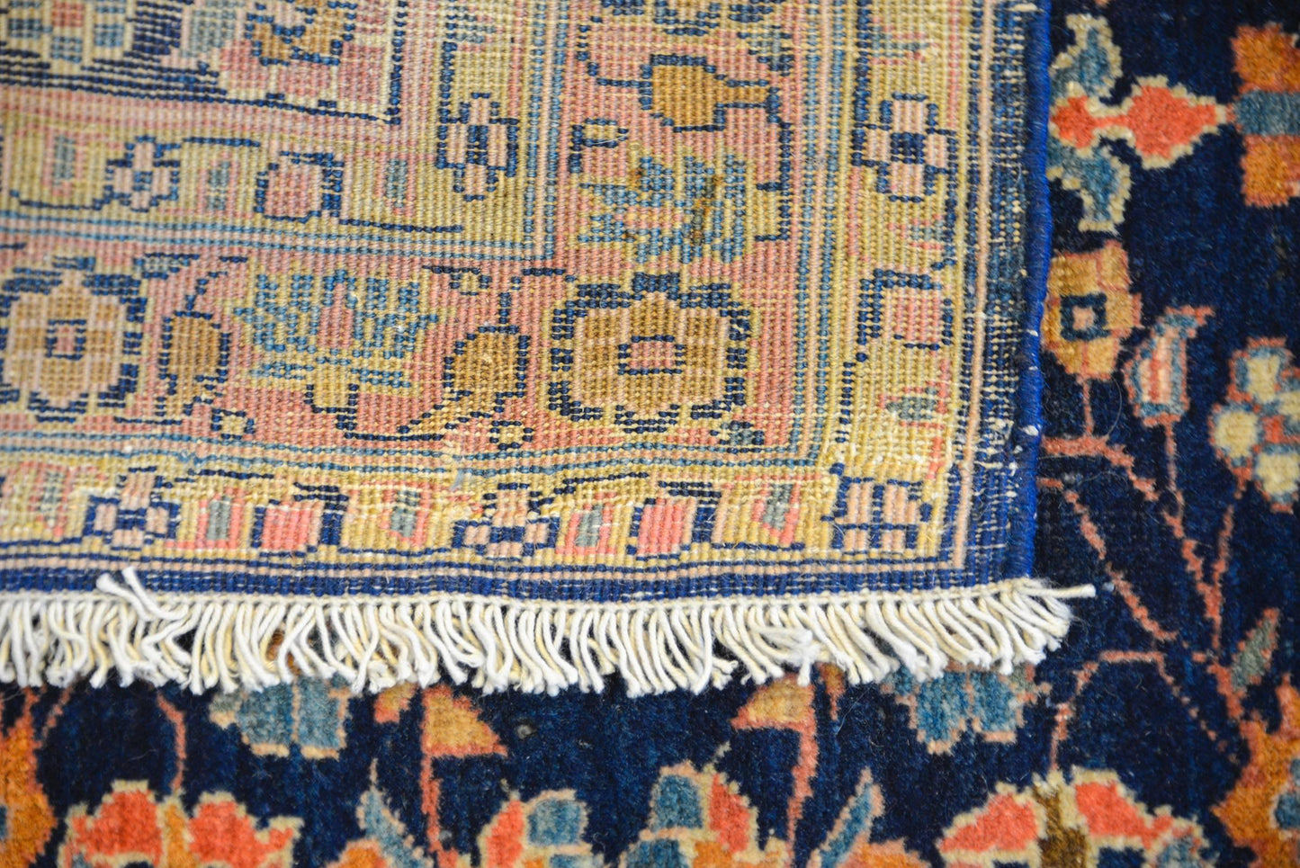 Petite Early 20th Century Sarouk Mohajeran Rug For Sale