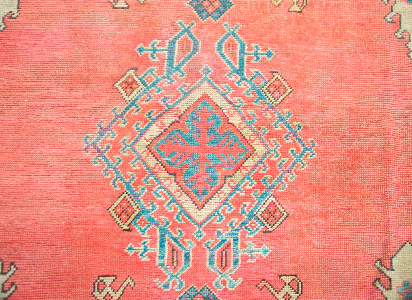Early 20th Century Turkish Oushak Rug For Sale