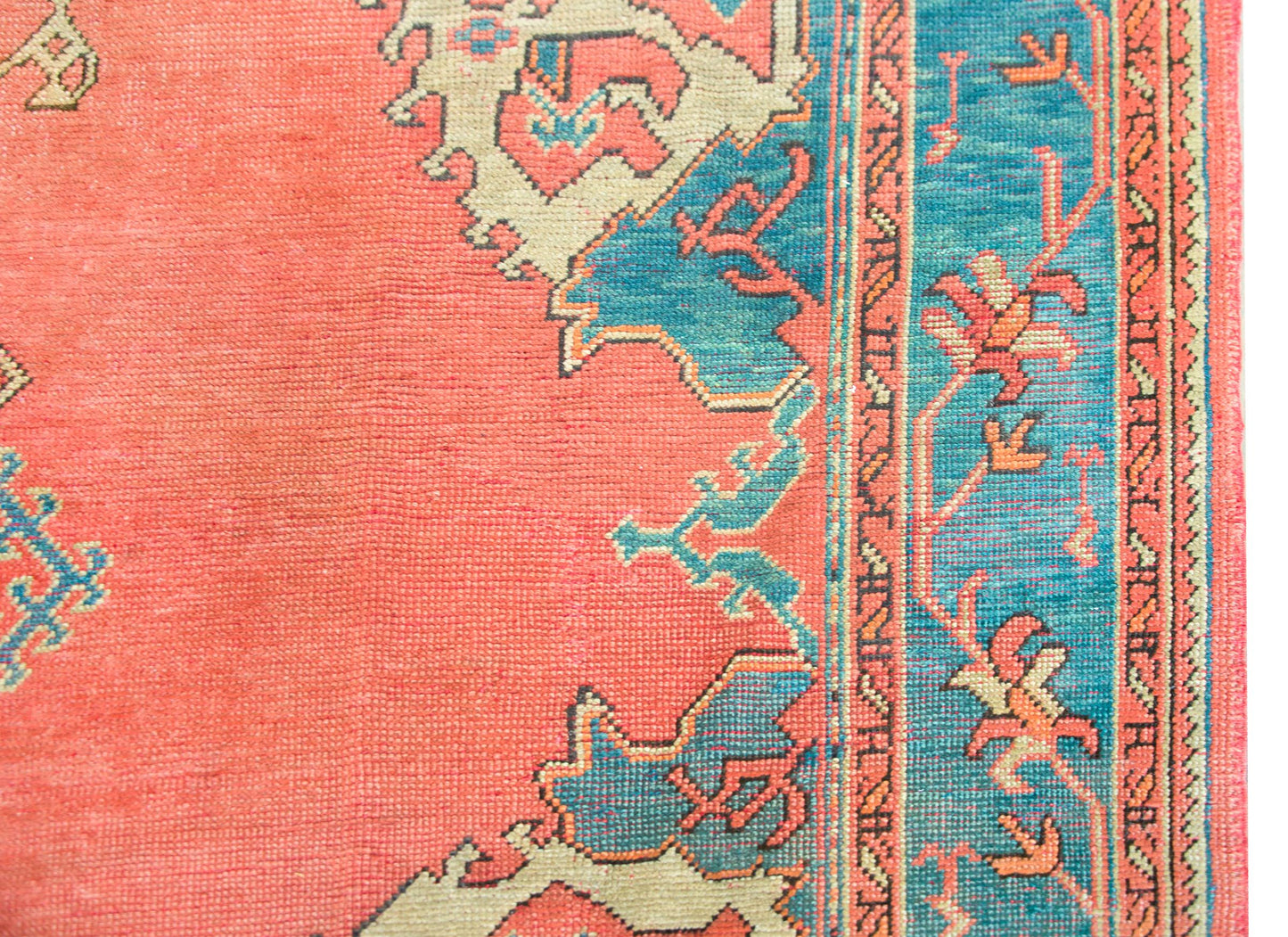 Early 20th Century Turkish Oushak Rug For Sale