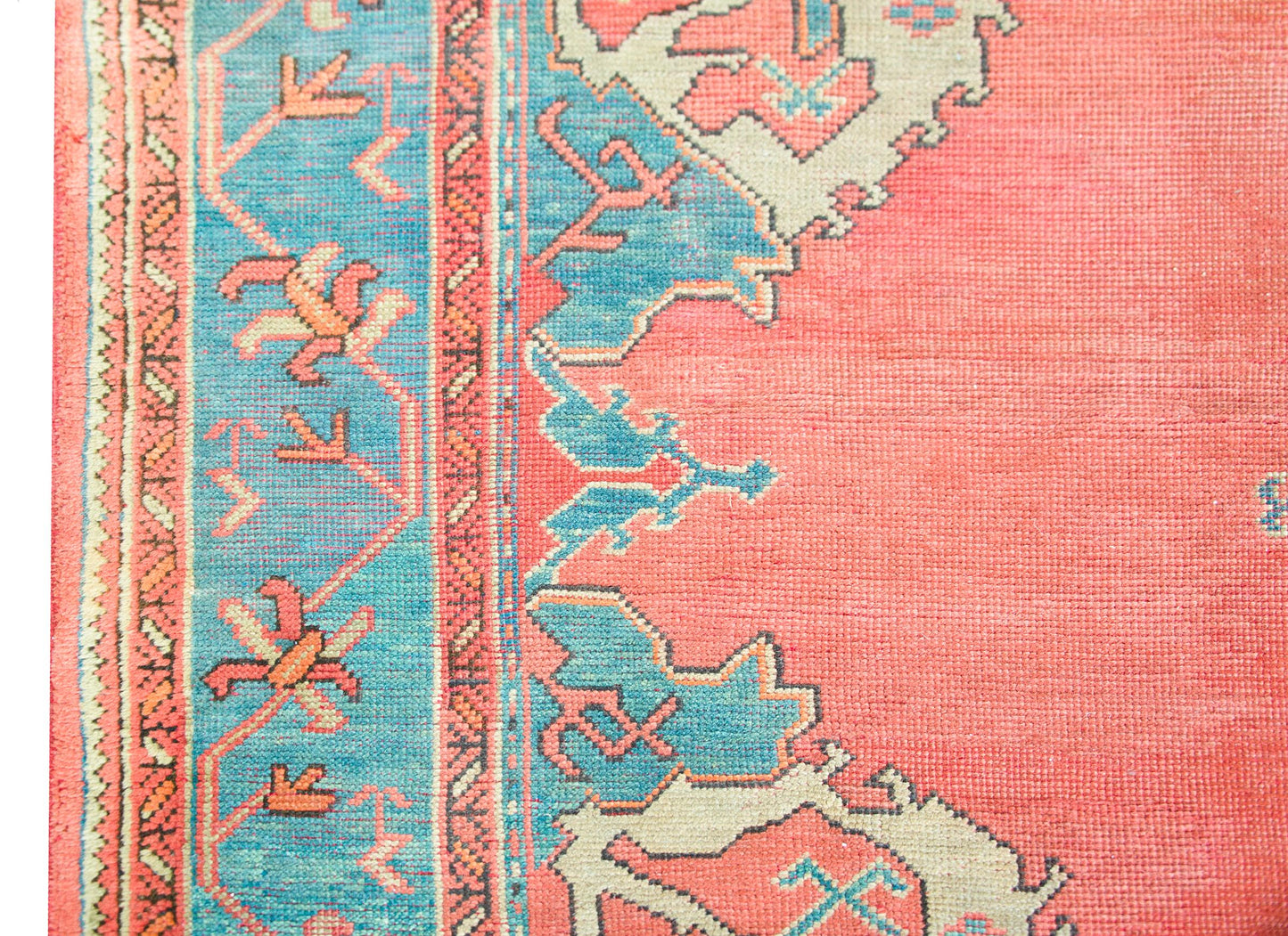 Early 20th Century Turkish Oushak Rug For Sale