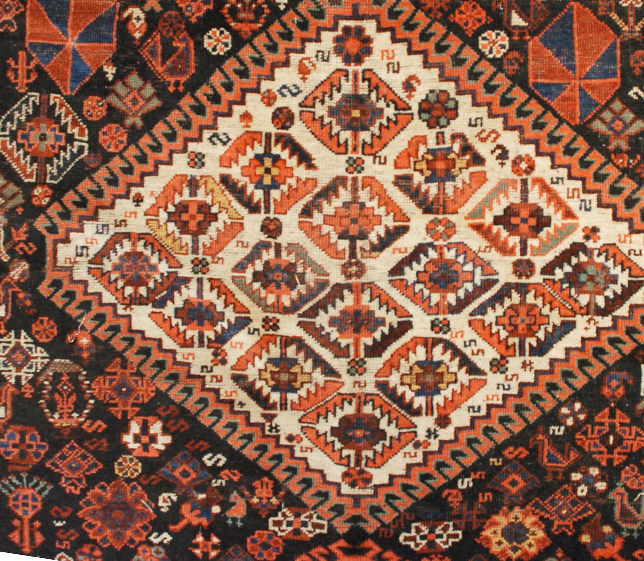 19th Century Gashgai Rug For Sale
